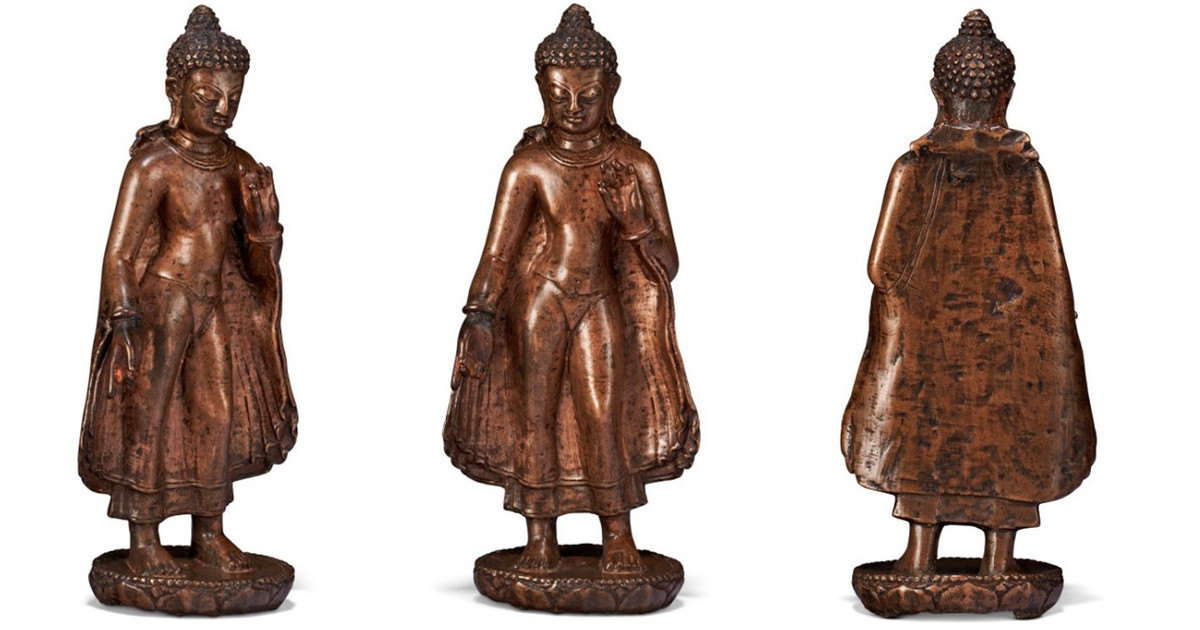 Una rara estatua de Buda no se vende en una subasta mientras las preguntas giran en torno a una colección de arte de renombre
